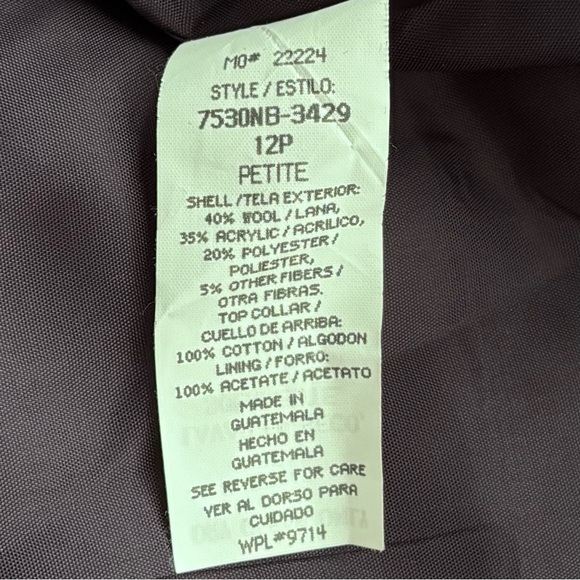 Sag Harbor Vintage Blackwatch Blazer 12P - Picture 6 of 9